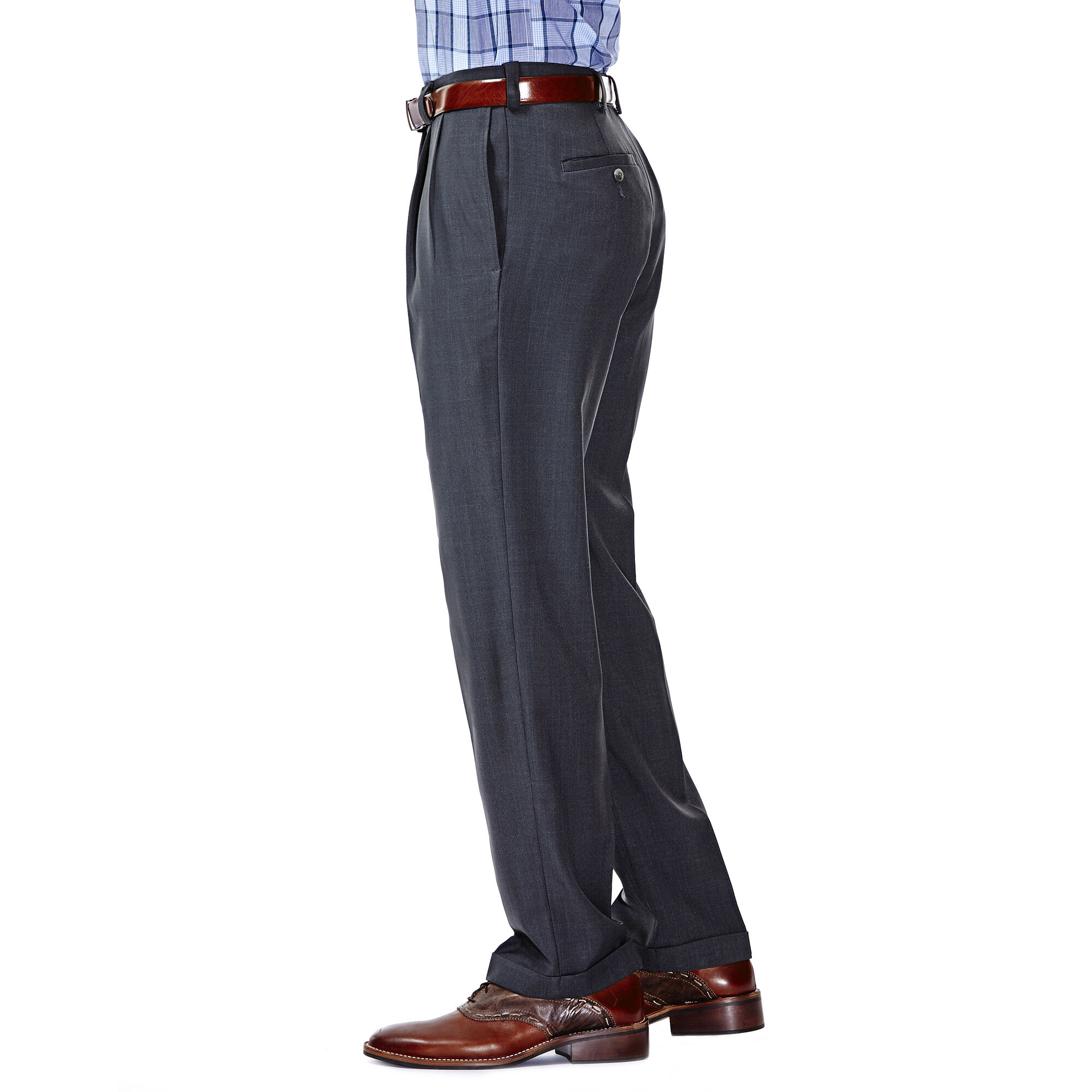 Haggar eclo stria pleated store