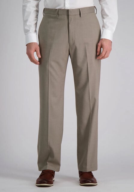 Haggar H26 Men's Premium Stretch Classic Fit Dress Pants - Khaki 40x30