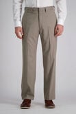 J.M. Haggar Premium Stretch Suit Pant - Flat Front, Oatmeal view# 1