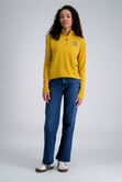 Pro Football Hall of Fame X Haggar &ndash; Long Sleeve Ribbed Quarter Zip, Golden Yellow view# 6