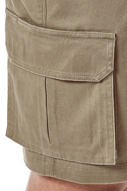 Stretch Cargo Short with Tech Pocket, Khaki view# 6