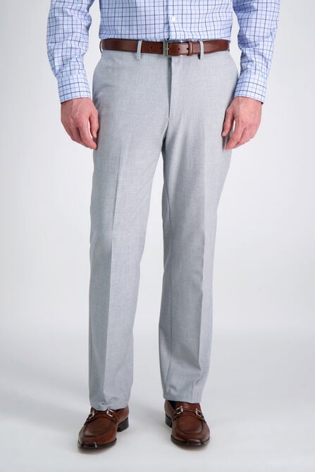 JM Haggar 4-Way Stretch Dress Pant, Light Grey