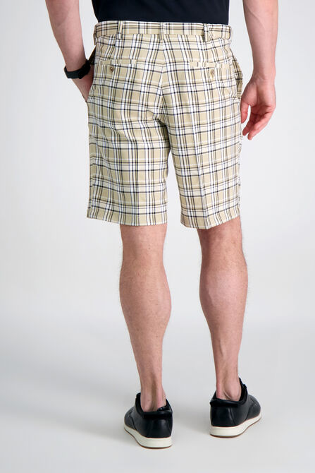 Cool 18&reg; Pro Simple Plaid Short, Stone view# 4