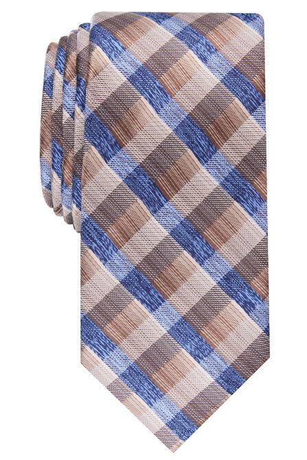 Farmers Plaid Tie, Khaki view# 1