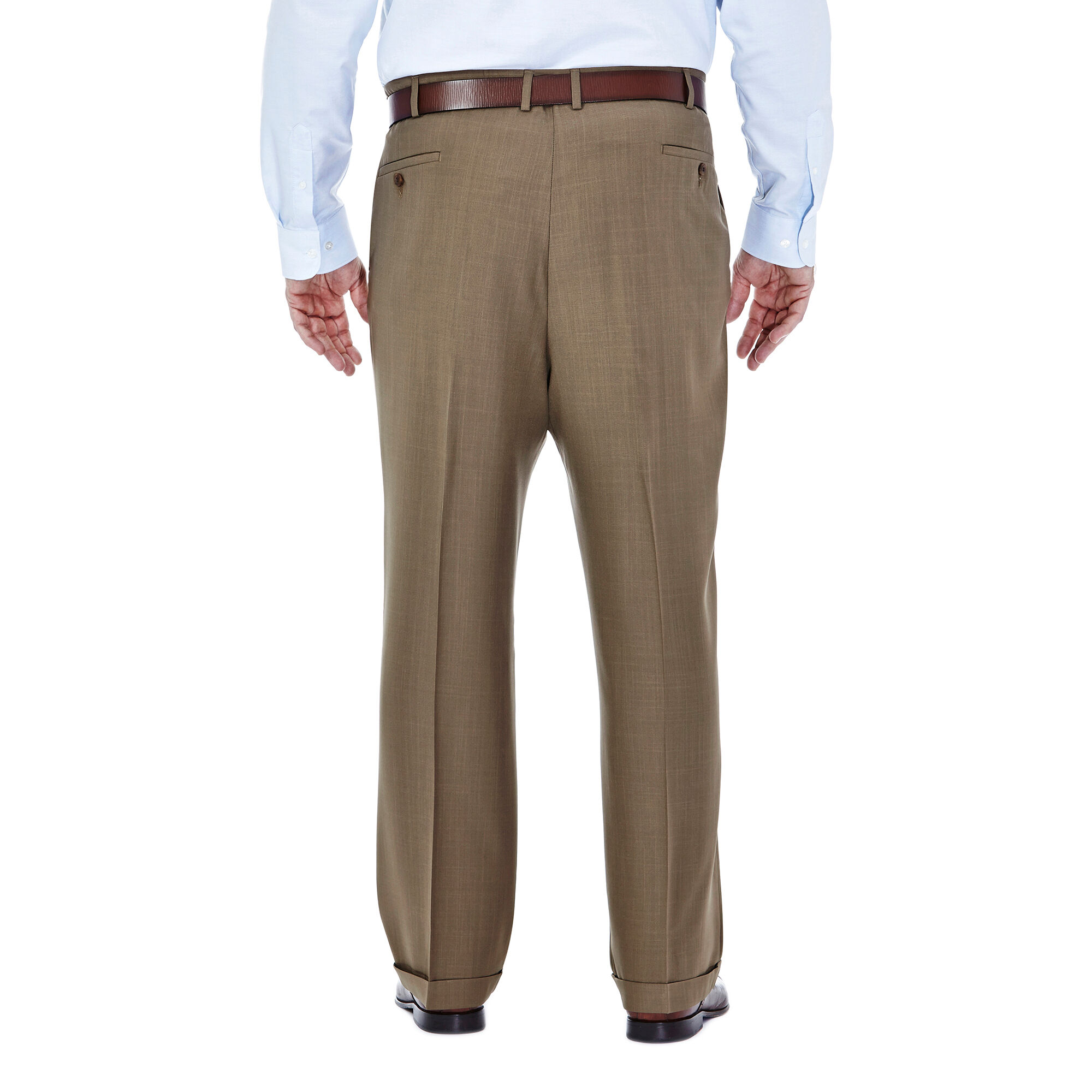 B&T eCLo Stria Dress Pant | Classic Fit, Pleat Front, No