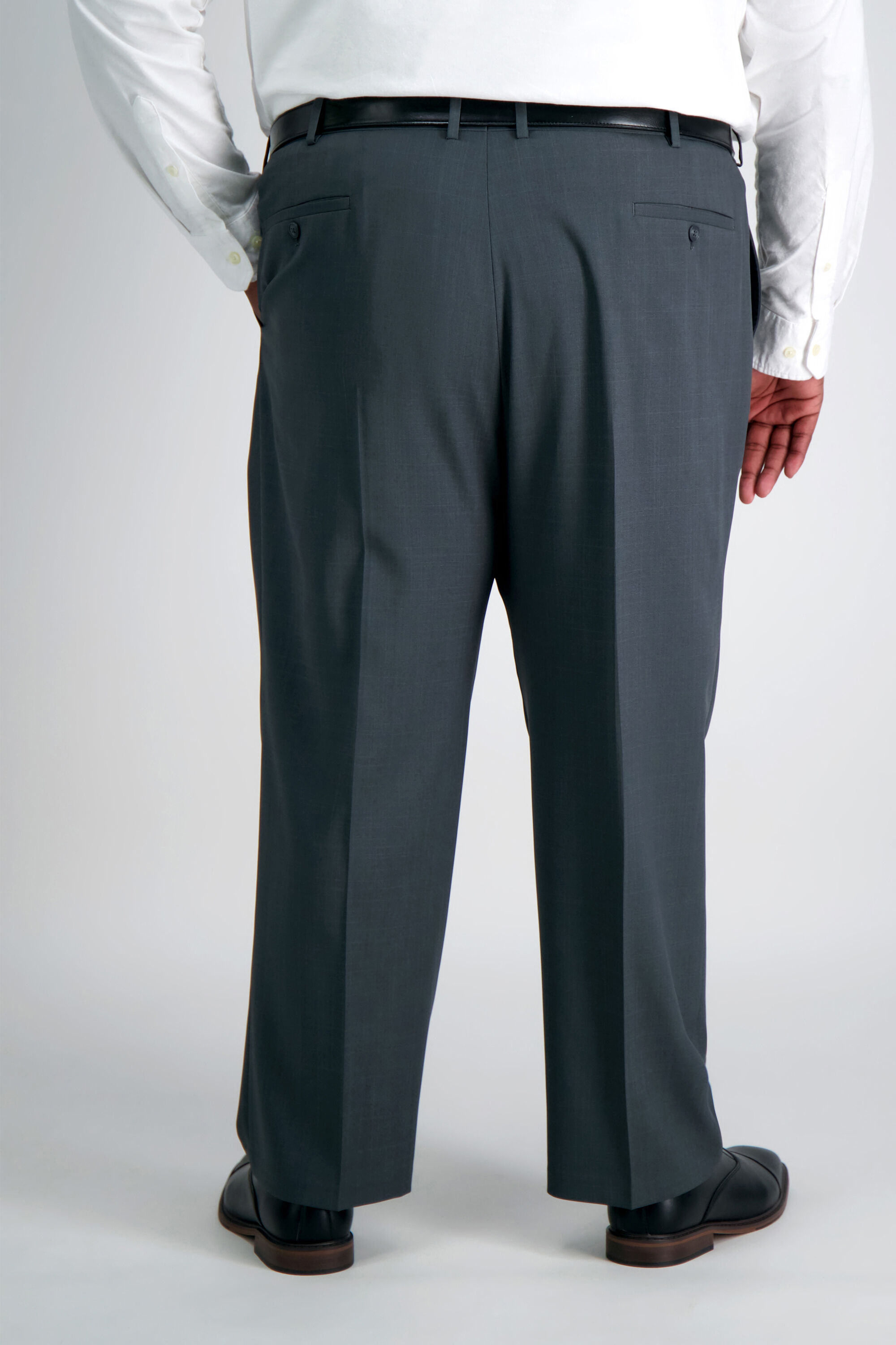 高級素材使用ブランド Big & Tall Travel Performance Stria Tic Weave Suit Pant スーツ