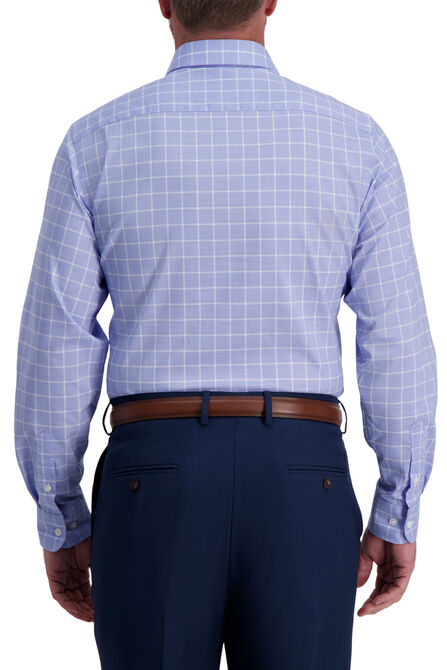Blue Windowpane Premium Comfort Dress Shirt,  view# 2