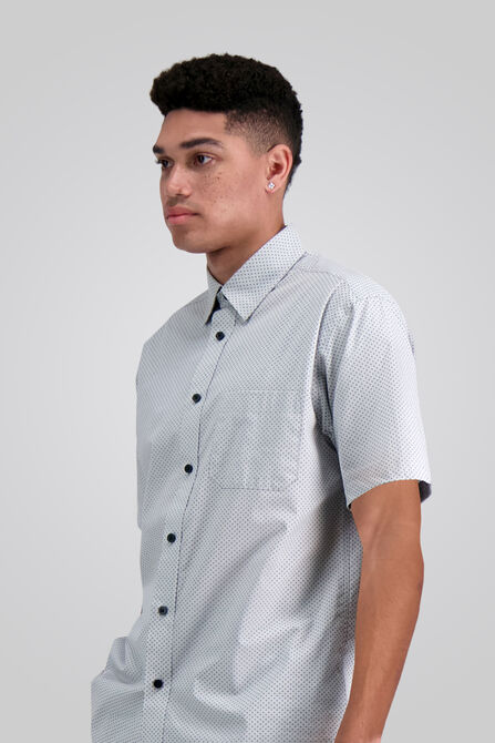 Poplin Button Down Shirt, Grey view# 4