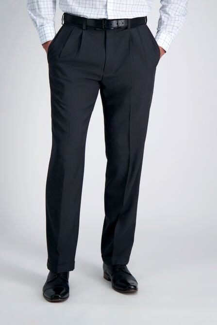 E-CLO&trade; Stria Dress Pant, Heather Grey view# 5