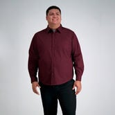 Big &amp; Tall Tuckless Gingham Shirt, Red view# 1