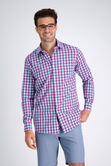 Smart Wash&trade; Dress Shirt - Red &amp; Blue Plaid, Red view# 1