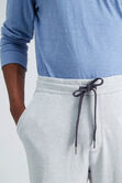 Textured Fleece Jogger Sweatpant, Light Grey view# 5