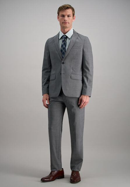 J.M. Haggar Glen Plaid Suit Jacket, Med Grey