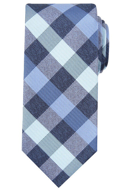 Horan Plaid Tie, Navy view# 1