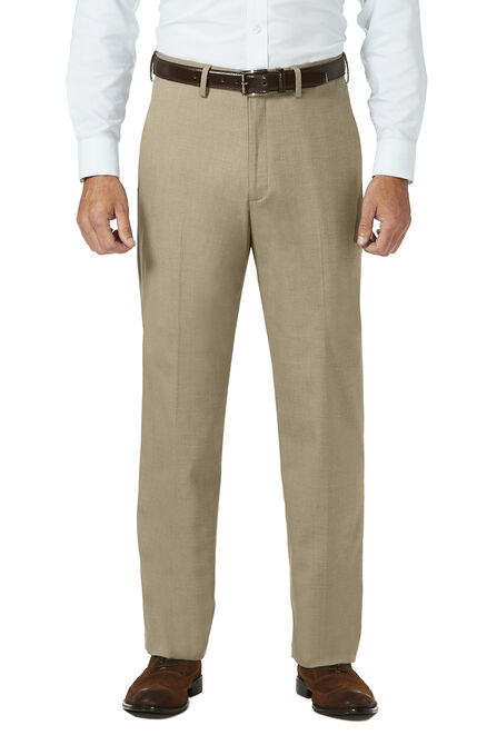 J.M. Haggar Dress Pant - Sharkskin, Oatmeal view# 1