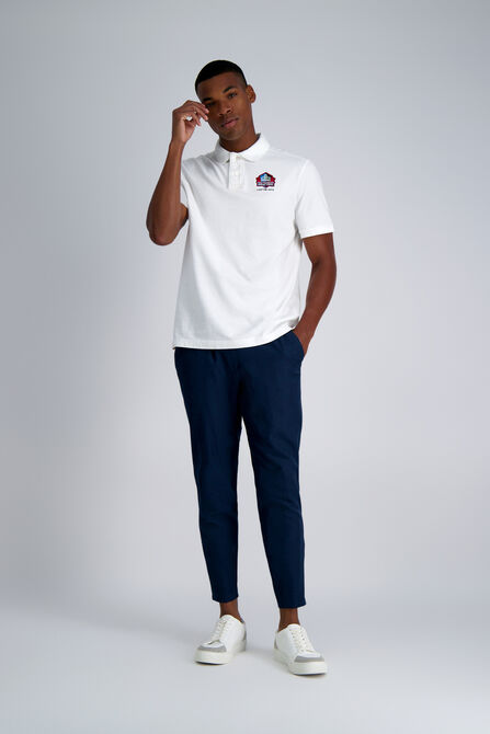 Pro Football Hall of Fame X Haggar - Vintage Wash Polo, White view# 5
