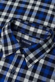 Long Sleeve Flannel Plaid Shirt, BLUE view# 4