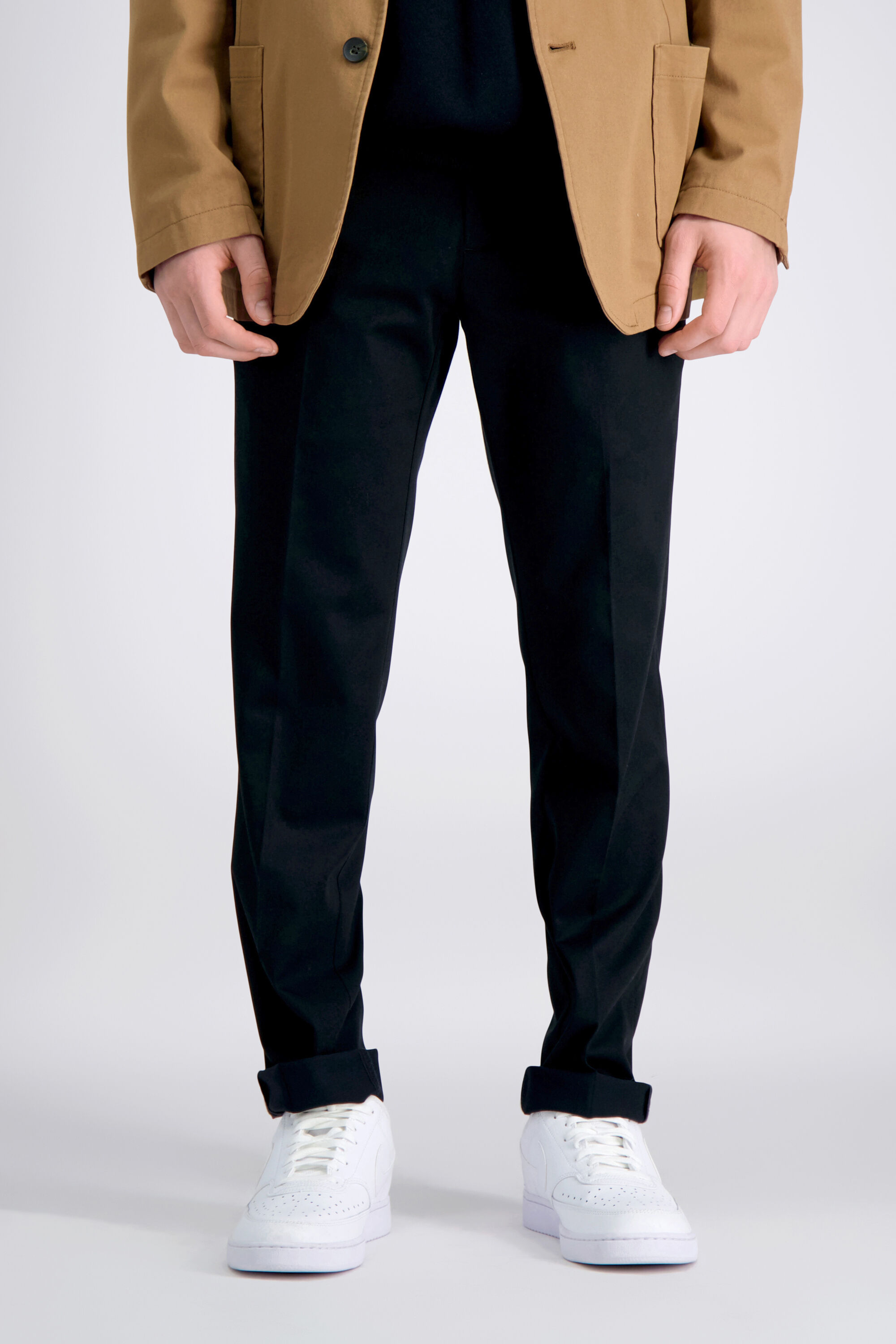 Haggar slim fit premium no iron khaki cheap
