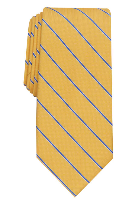 Salvatore Stripe Tie, Yellow view# 1