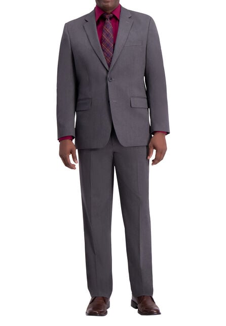 J.M. Haggar Premium Stretch Suit Coat -Diamond Weave , Dark Grey
