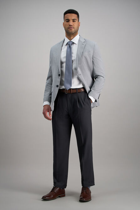 E-CLO&trade; Stria Dress Pant, Med Grey view# 3