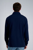 Pro Football Hall of Fame X Haggar &ndash; Long Sleeve Ribbed Quarter Zip,  Navy view# 3