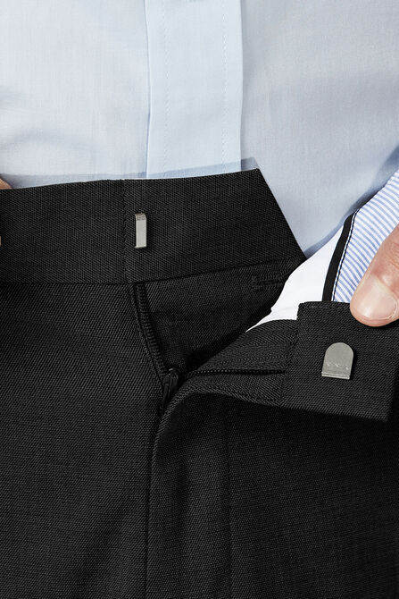 J.M. Haggar Dress Pant - Sharkskin, Black view# 4