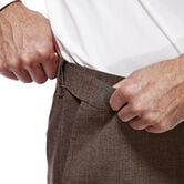 J.M. Haggar Premium Stretch Suit Pant - Flat Front, Chocolate view# 4