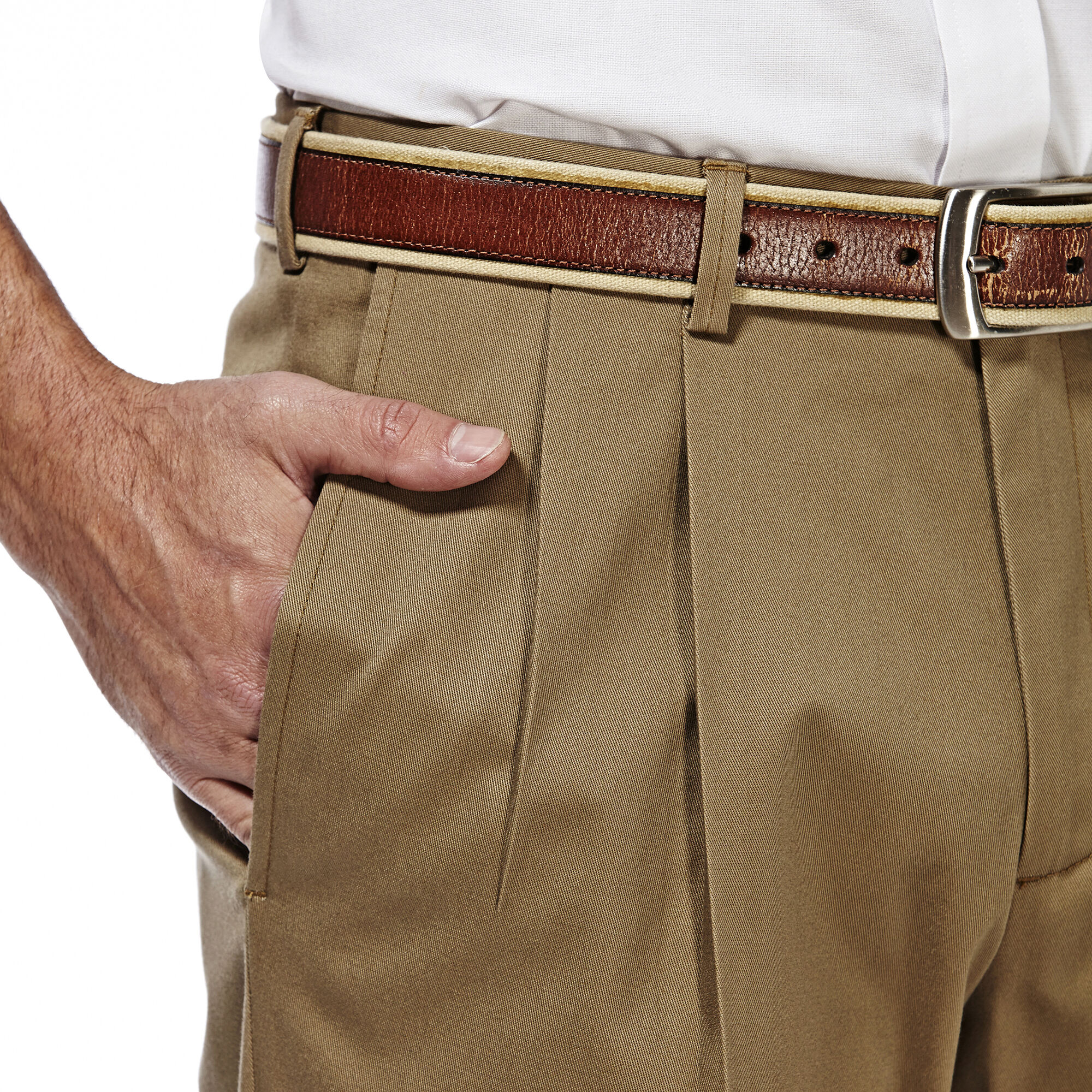 No Iron Khaki Pants for Men & Wrinkle Free Pants | Haggar