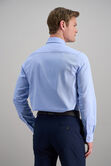 Premium Comfort Dress Shirt - Blue Herringbone , Blue view# 4