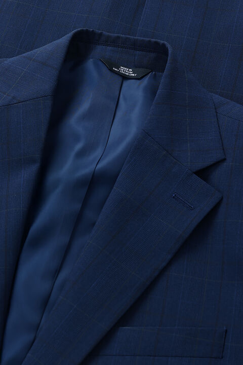 J.M. Haggar Prince of Wales Suit Jacket, Navy view# 5