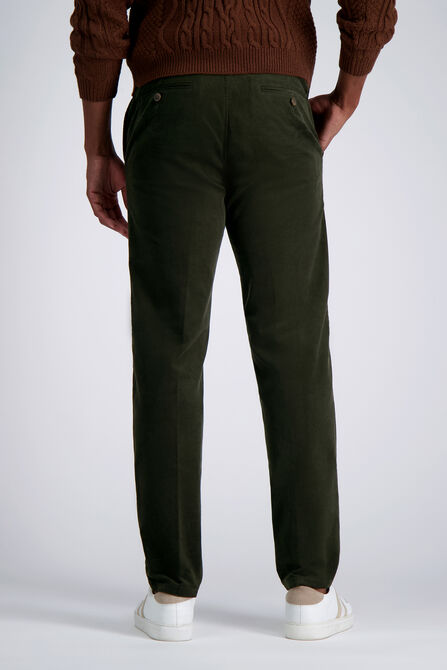 Stretch Corduroy Chino Pant, Military Green view# 4