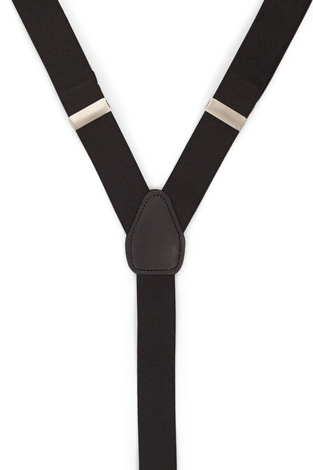 Solid Y-Back Adjustable Clip Suspender,  view# 2