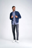 Long Sleeve Poplin Shirt, DARK BLUE view# 4