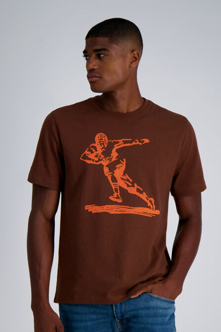 Pro Football Hall of Fame X Haggar - Vintage Player Graphic Tee,  Brown #369 view# 1