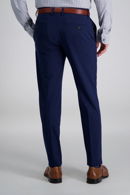 Men's Formal 4 way Stretch Trousers in Navy Blue Slim Fit - (SUBTRACT)
