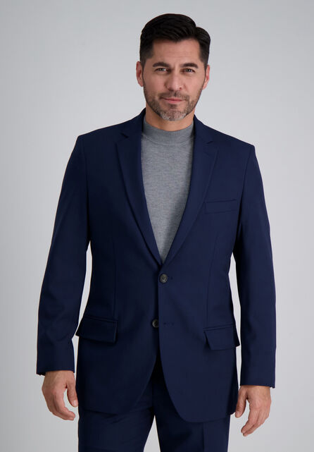 J.M. Haggar 4-Way Stretch Suit Jacket, BLUE