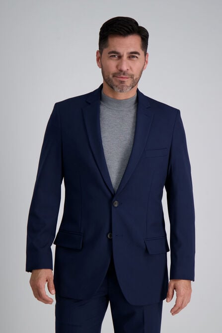 J.M. Haggar 4-Way Stretch Suit Jacket, BLUE view# 2