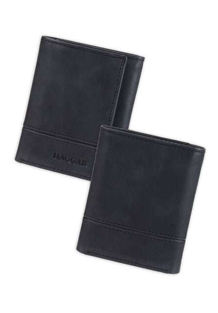 RFID Carizzo Trifold Wallet, Black