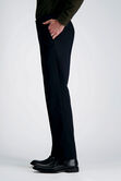 Wrinkle Free Performance Khaki Pant, Black view# 3
