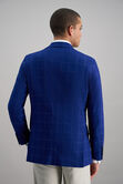 J.M. Haggar Slub Windowpane Sport Coat, Indigo view# 4