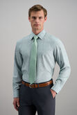 Smart Wash&reg; Dress Shirt - Forest Floral Print, Medium Green view# 2
