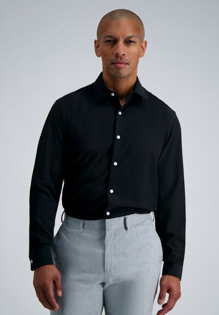 Smart Wash&reg; Dress Shirt - Black, Black