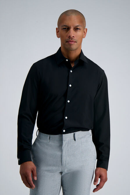 Smart Wash&reg; Dress Shirt - Black,  view# 1