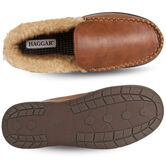 Smooth Venitian Slippers, Khaki view# 3