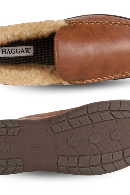 Smooth Venitian Slippers, Khaki view# 3