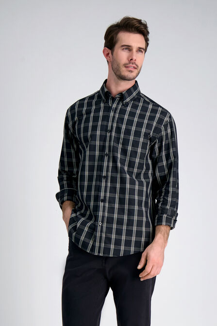 Long Sleeve Plaid Button Down Shirt,  view# 1