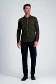 Wrinkle Free Performance Khaki Pant, Black view# 1