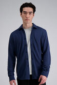 Long Sleeve Pique Shirt, Navy view# 1