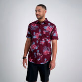 Floral Flamingo Shirt, Aubergine view# 1